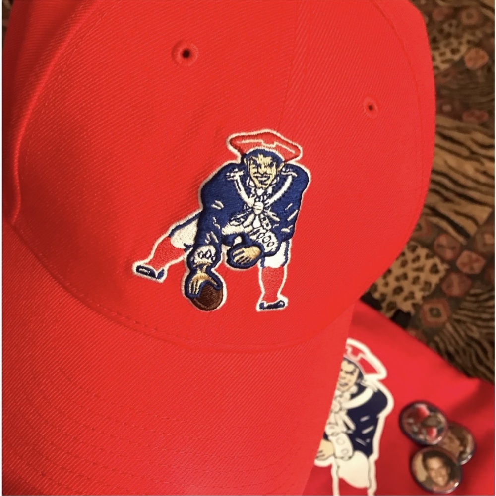 NFL New England Patriots Red retro baseball cap 47 brand, adjustable